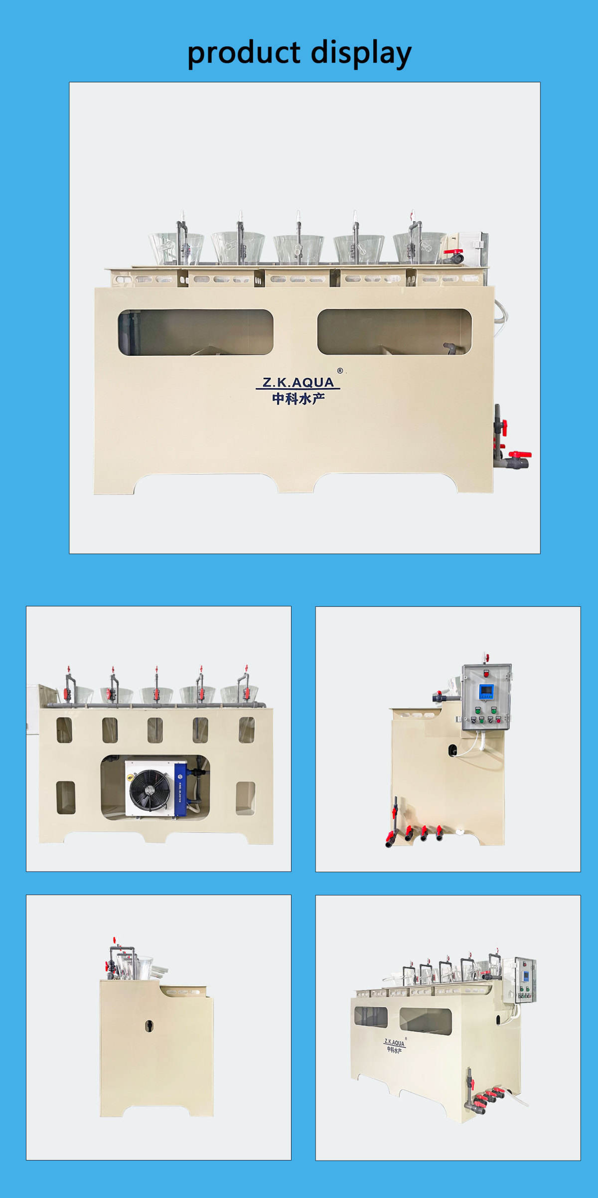RAS Aquaculture System Equipment Indoor Fish Pond Fish Hatchery Fish Egg Incubator RAS Aquaculture System