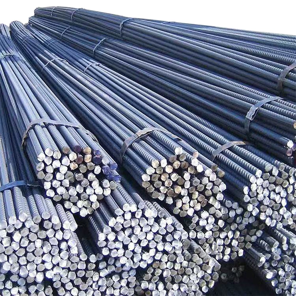 Barres filetées en acier au carbone, barres enroulées, barres droites, livraison pour chantiers