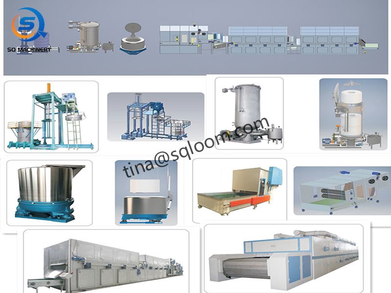 Absorbent cotton bleaching production line