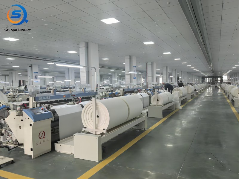 New Model SQ910 high speed medical gauze air jet weaving loom
