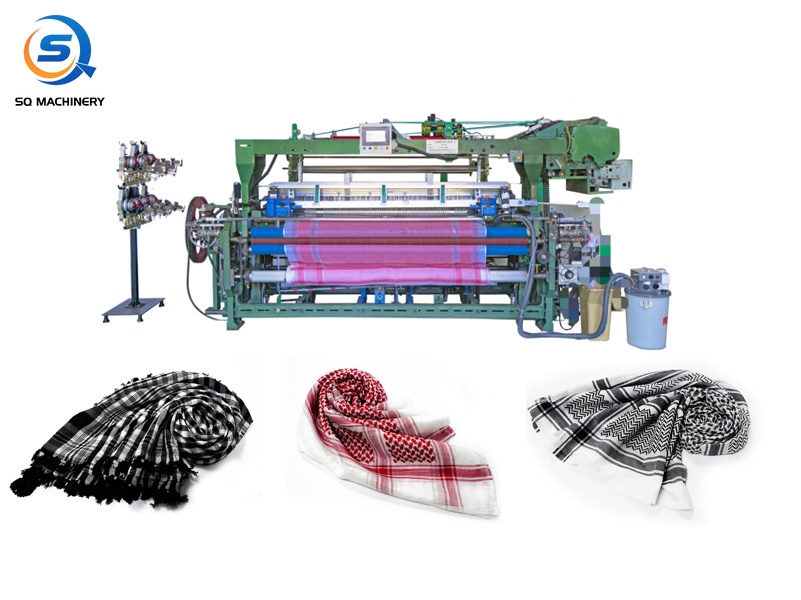 shemagh yashmagh Arab scarf weaving machine-rapier loom