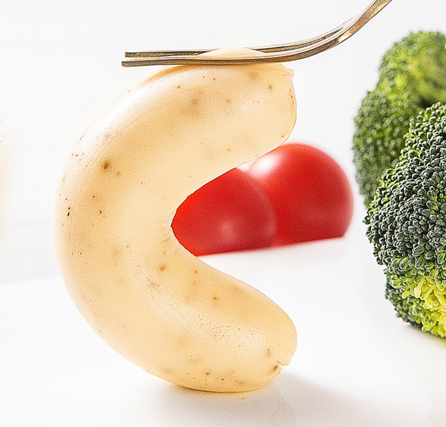 Collagen casing for chicken sausage