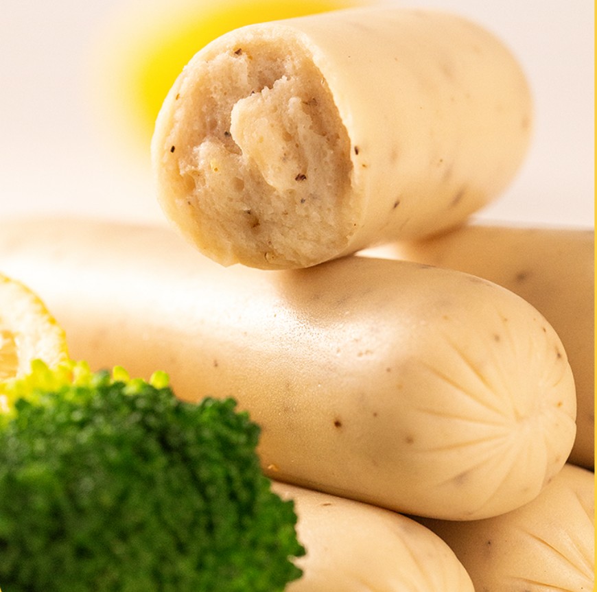 Collagen casing for chicken sausage