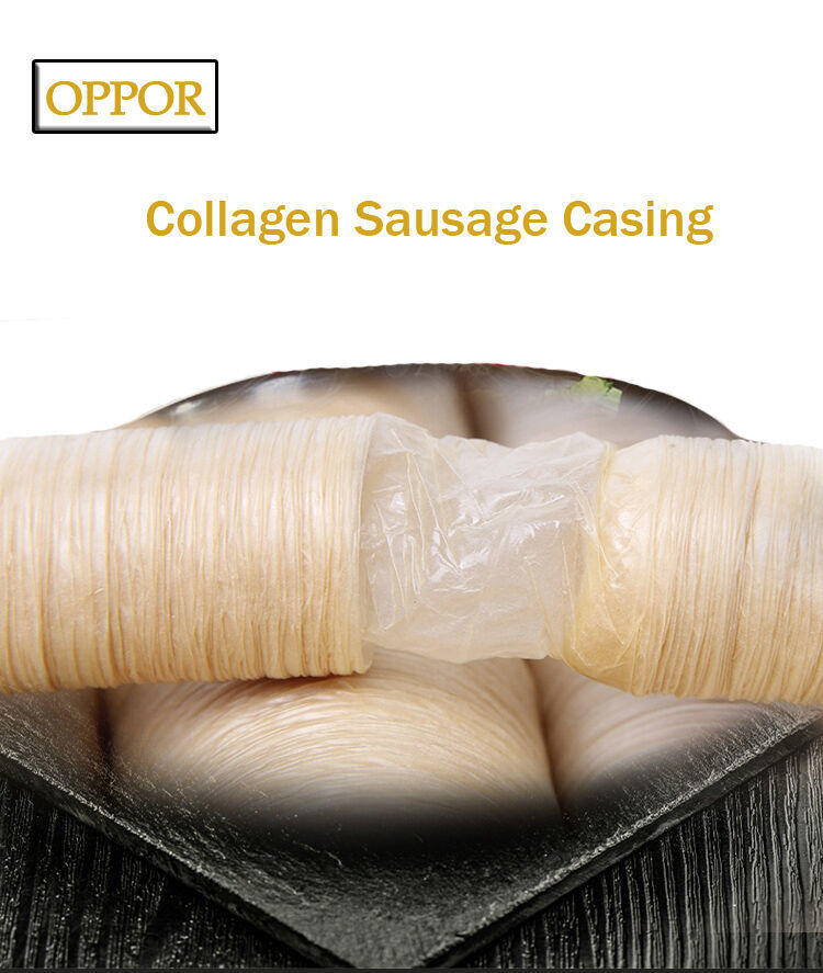 Edible collagen sausage casing