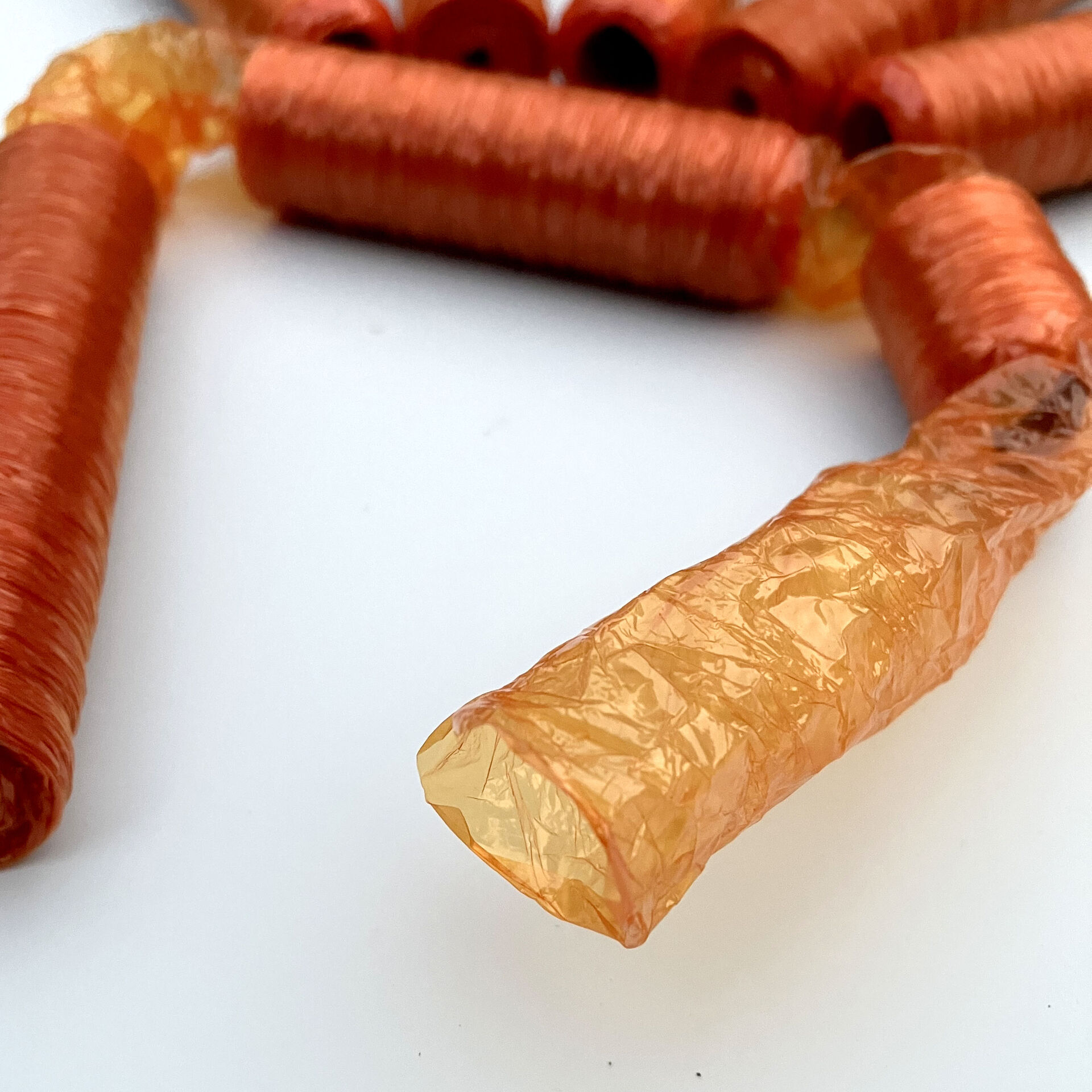 Cellulose sausage casing for boiled steamed sausage