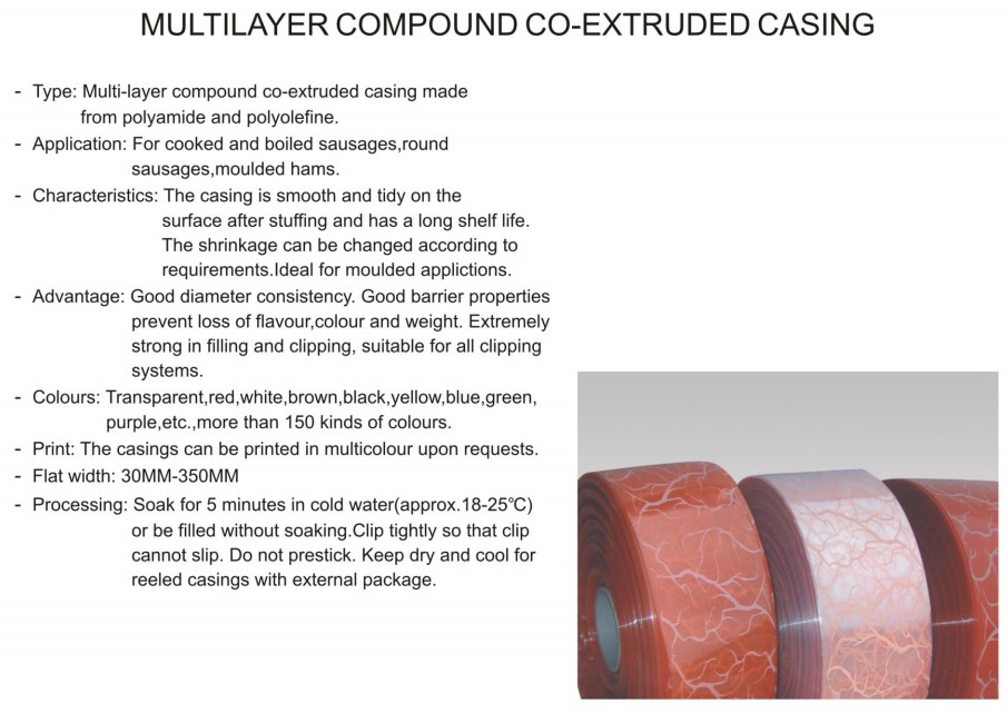 Smokable Polyamide Casing For Smoked Sausages