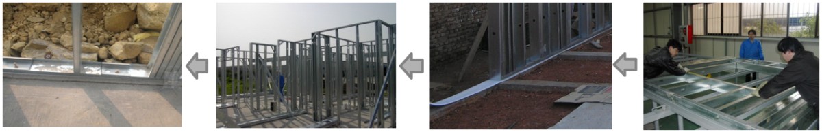 龙骨安装2 Mediterranean Style Light Steel Villa