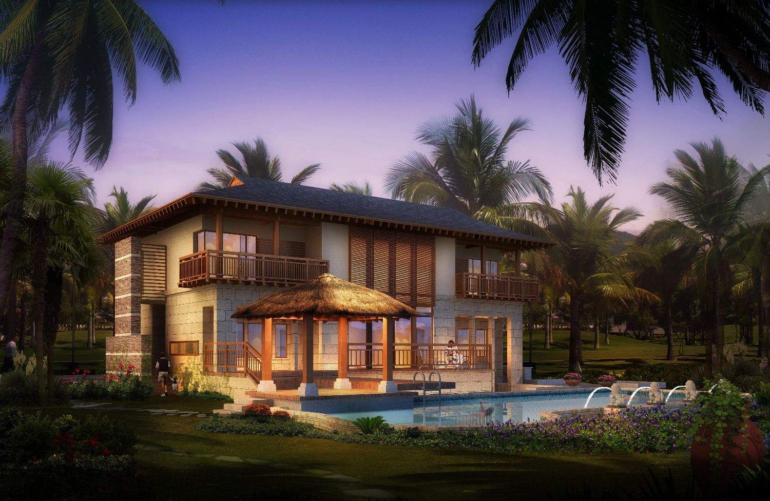 Southeast Asian Style Light Steel Villa