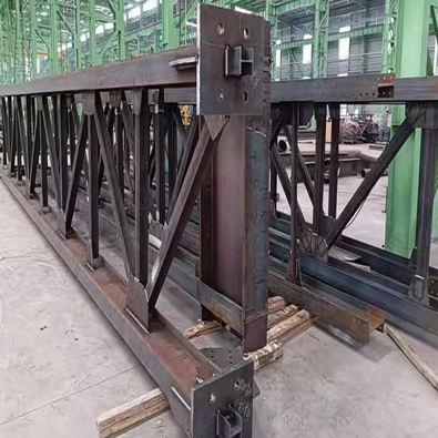 Lattice steel column