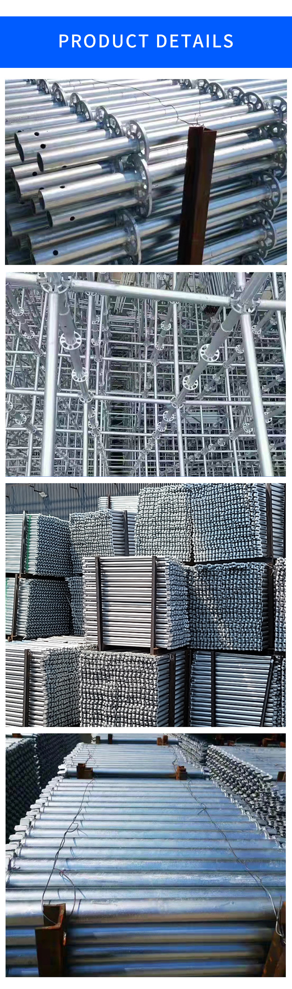 Galvanized coil buckle scaffold