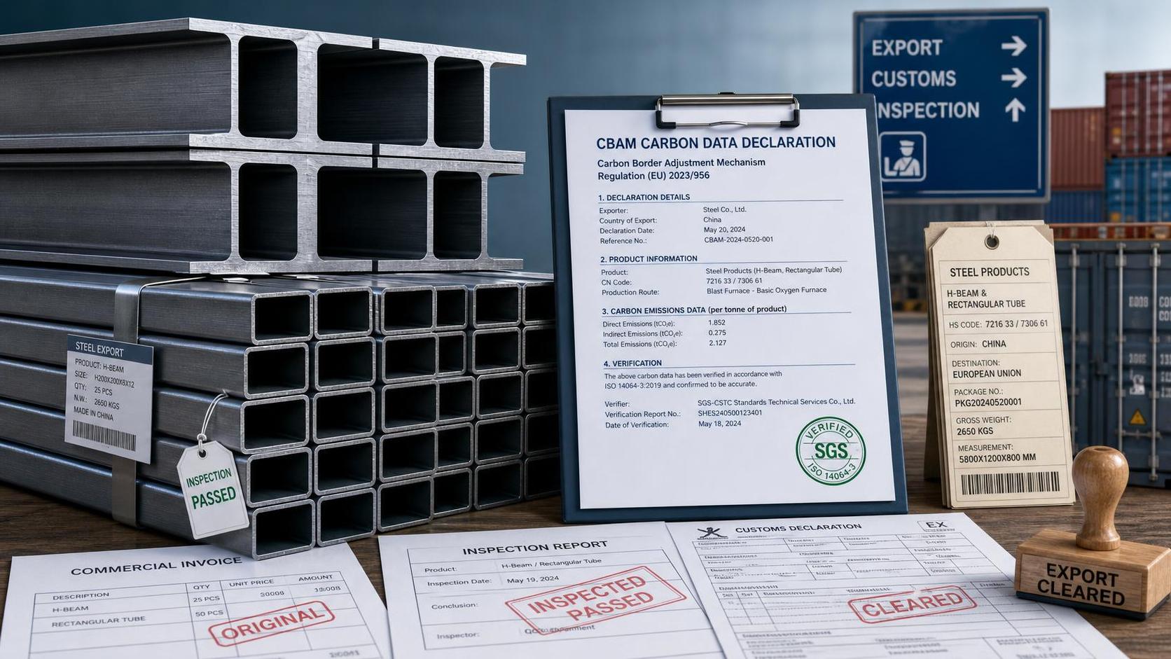 EU CBAM Rule Requires Carbon Data for Steel Sections EU CBAM Rule Requires Carbon Data for Steel Sections