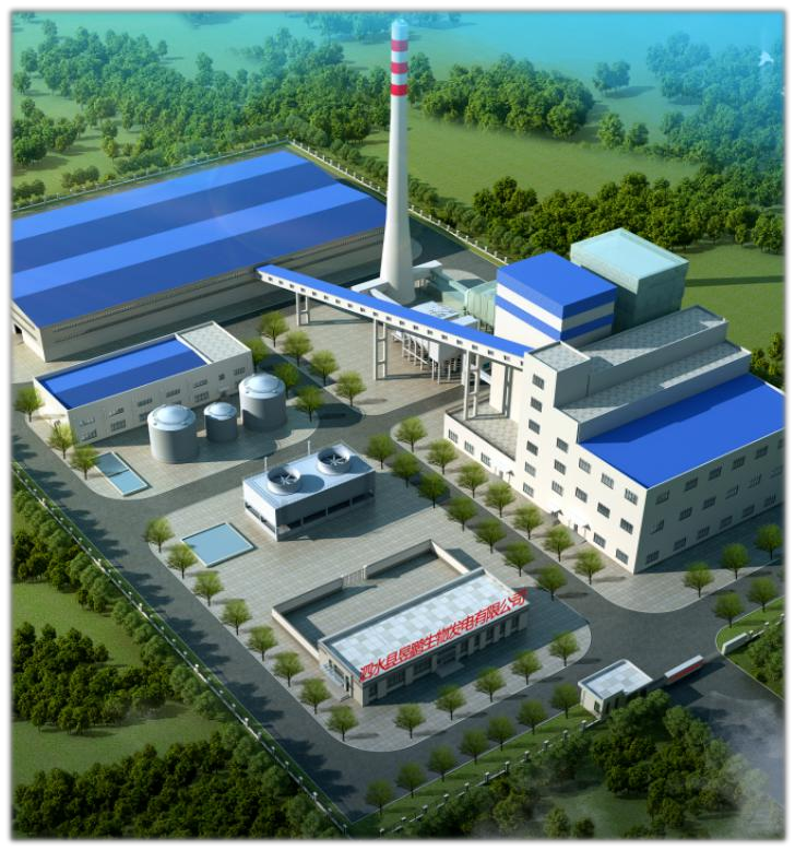 Sishui County Biomass Cogeneration Project 2×75th CFB Boiler +1×C6.5MW