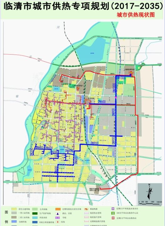 Linqing City Central Heating Pipeline Network Project Scale