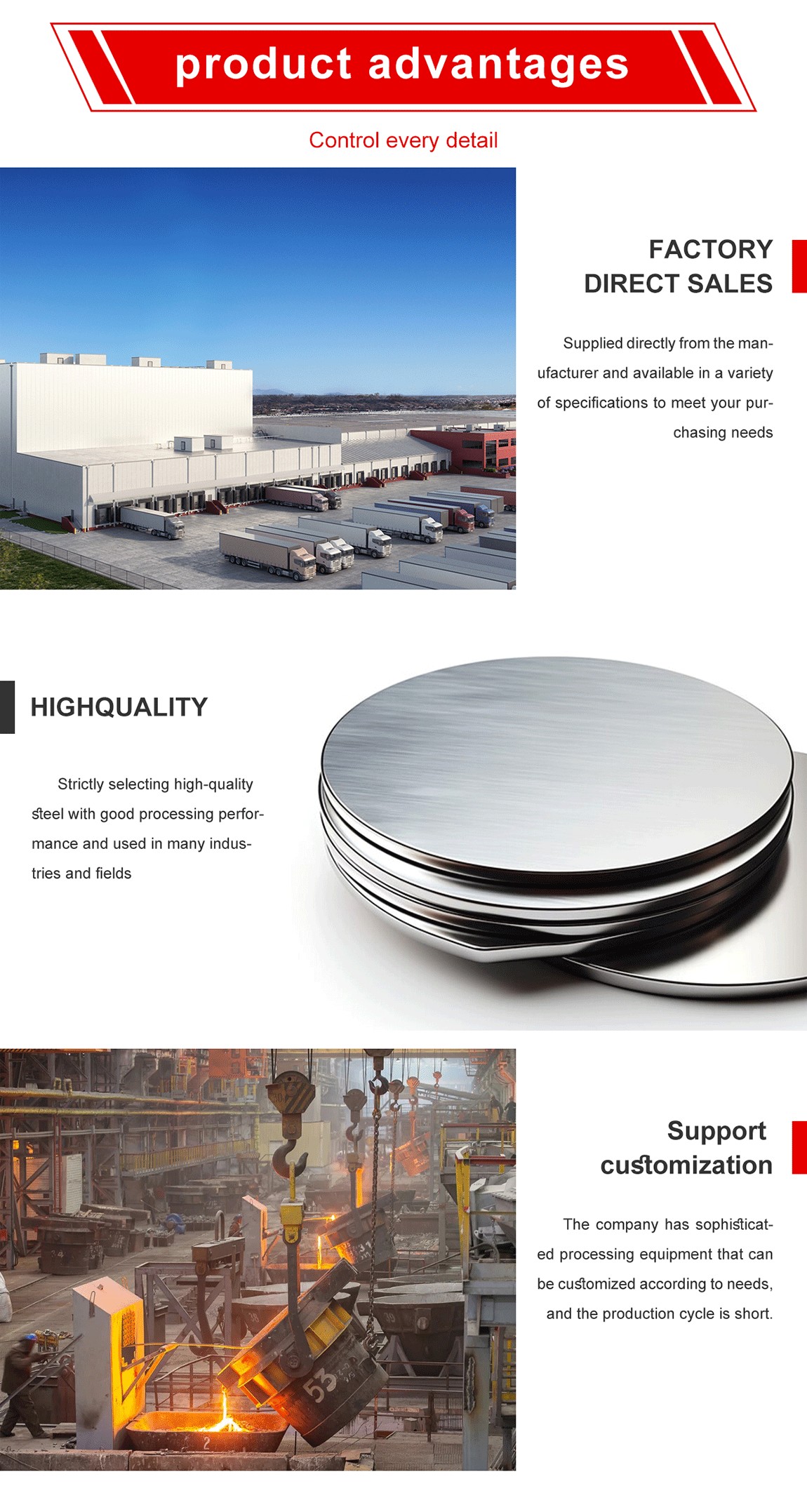 Stainless steel disc