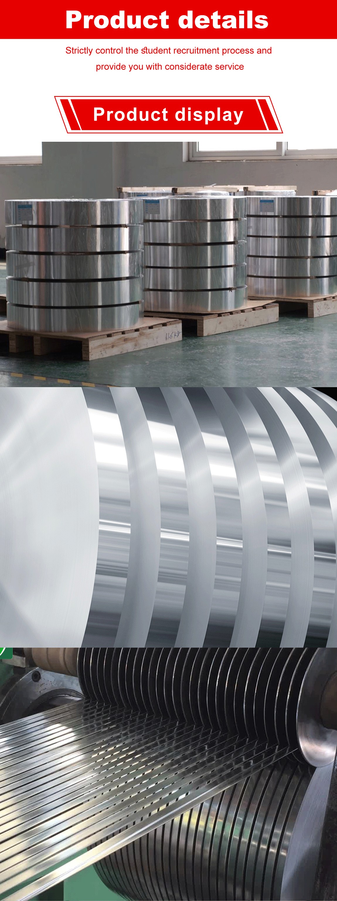 Stainless steel strip