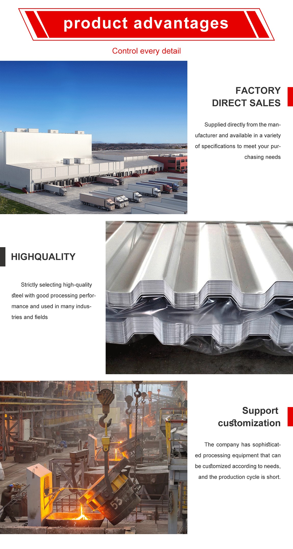 Galvanized roofing sheet