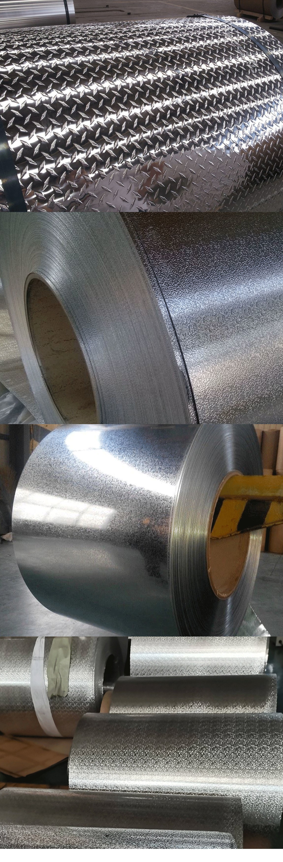 Embossed aluminum coil