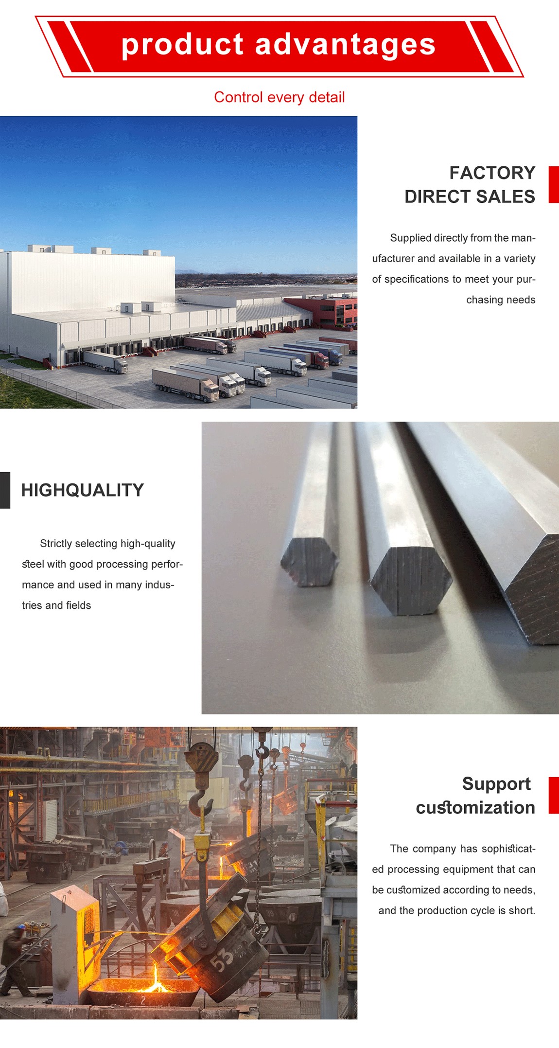 Hexagonal bar