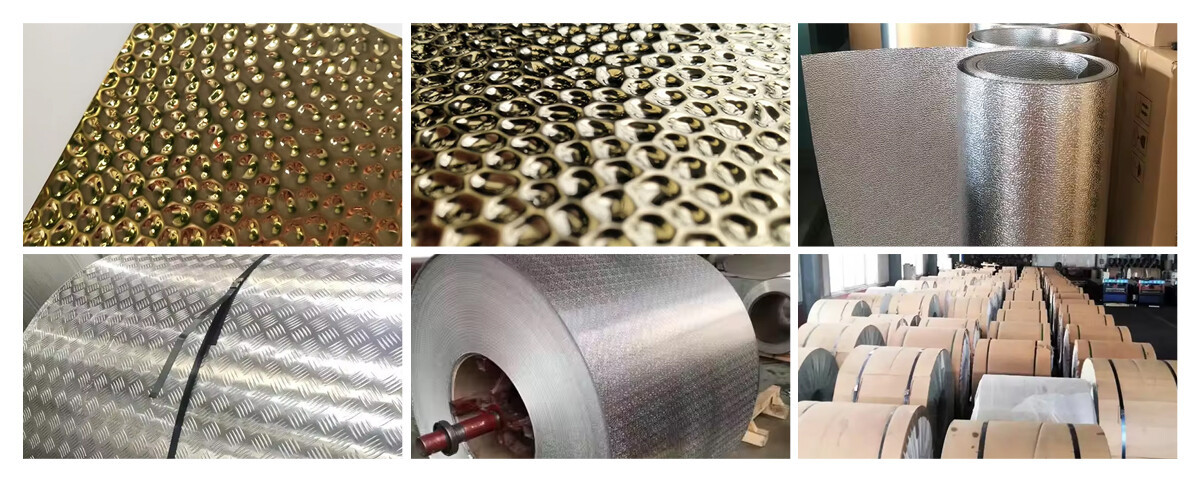 Embossed aluminum coil