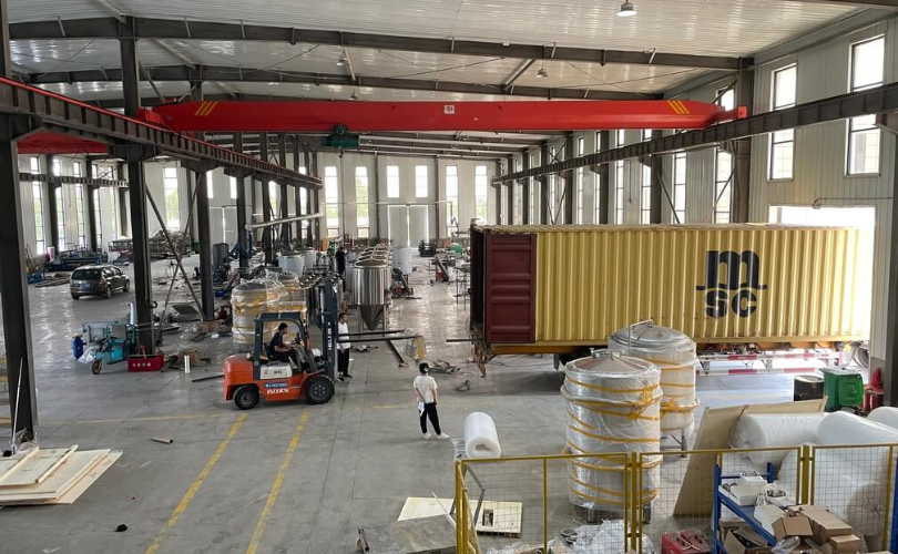 1000L Turnkey brewery equipment shipping to Peru