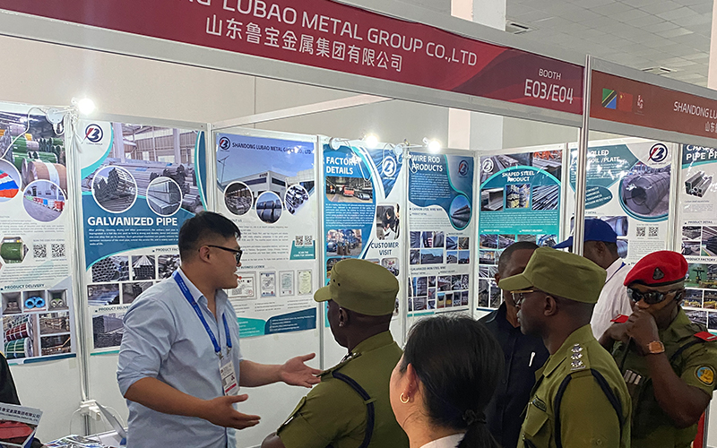 Shandong LUBAO metal group hosts the minister of public security of Tanzania at the steel industry exhibition