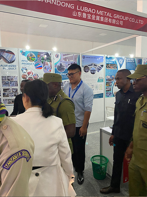 Shandong LUBAO metal group hosts the minister of public security of Tanzania at the steel industry exhibition