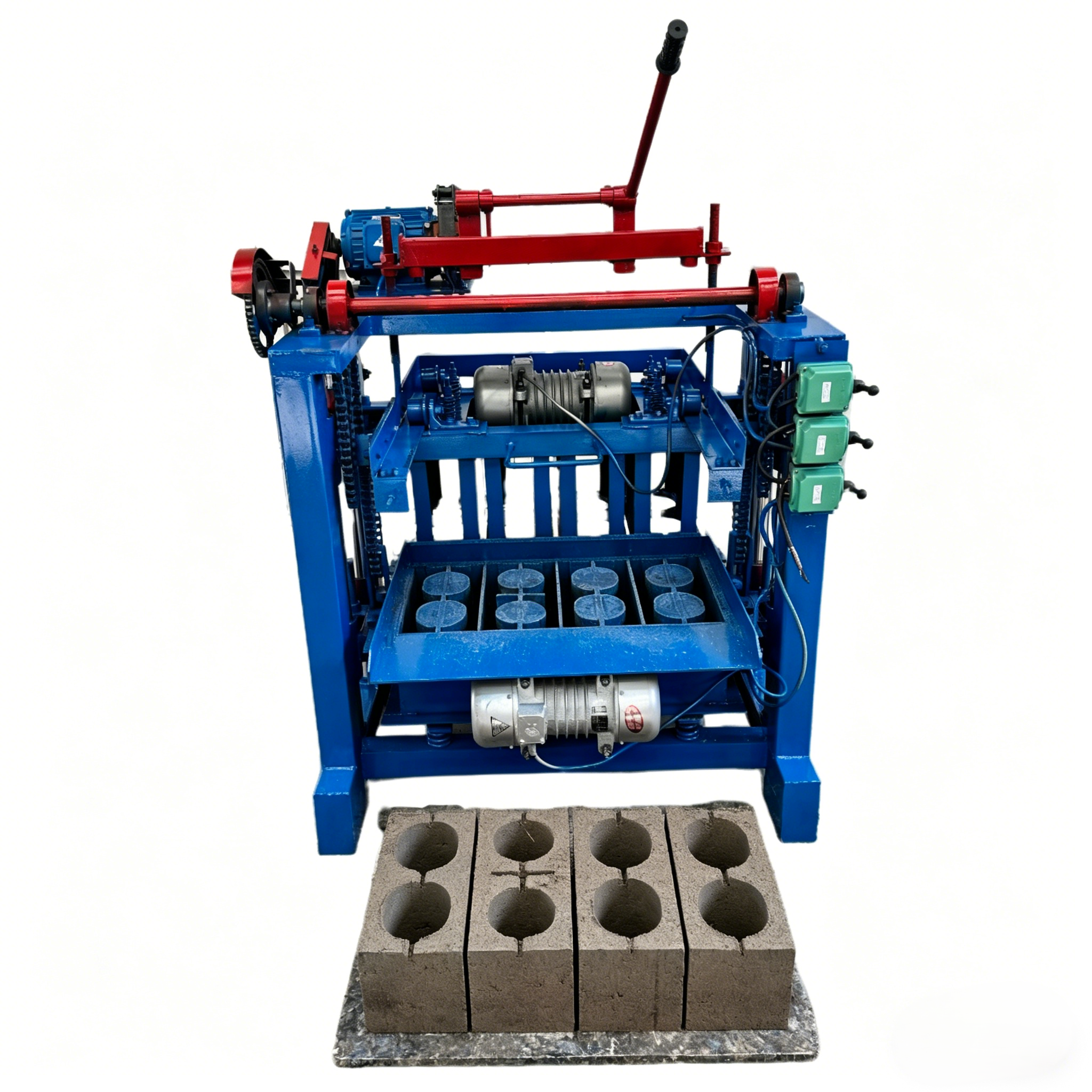 High Efficiency Construction Waste Brick Making Machine Stone Powder Brick Molding Machine Colored Paving Brick Making Machine