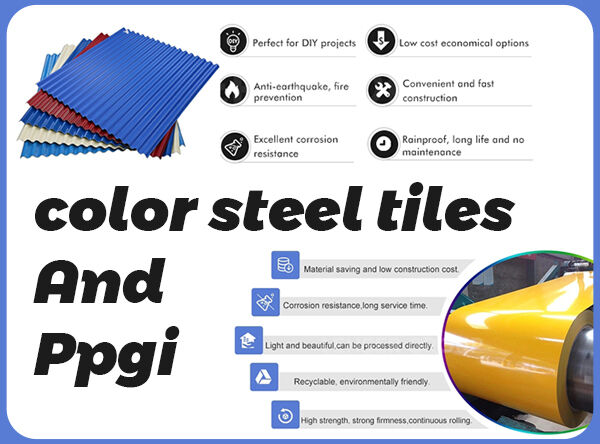 Color steel tiles and ppgi