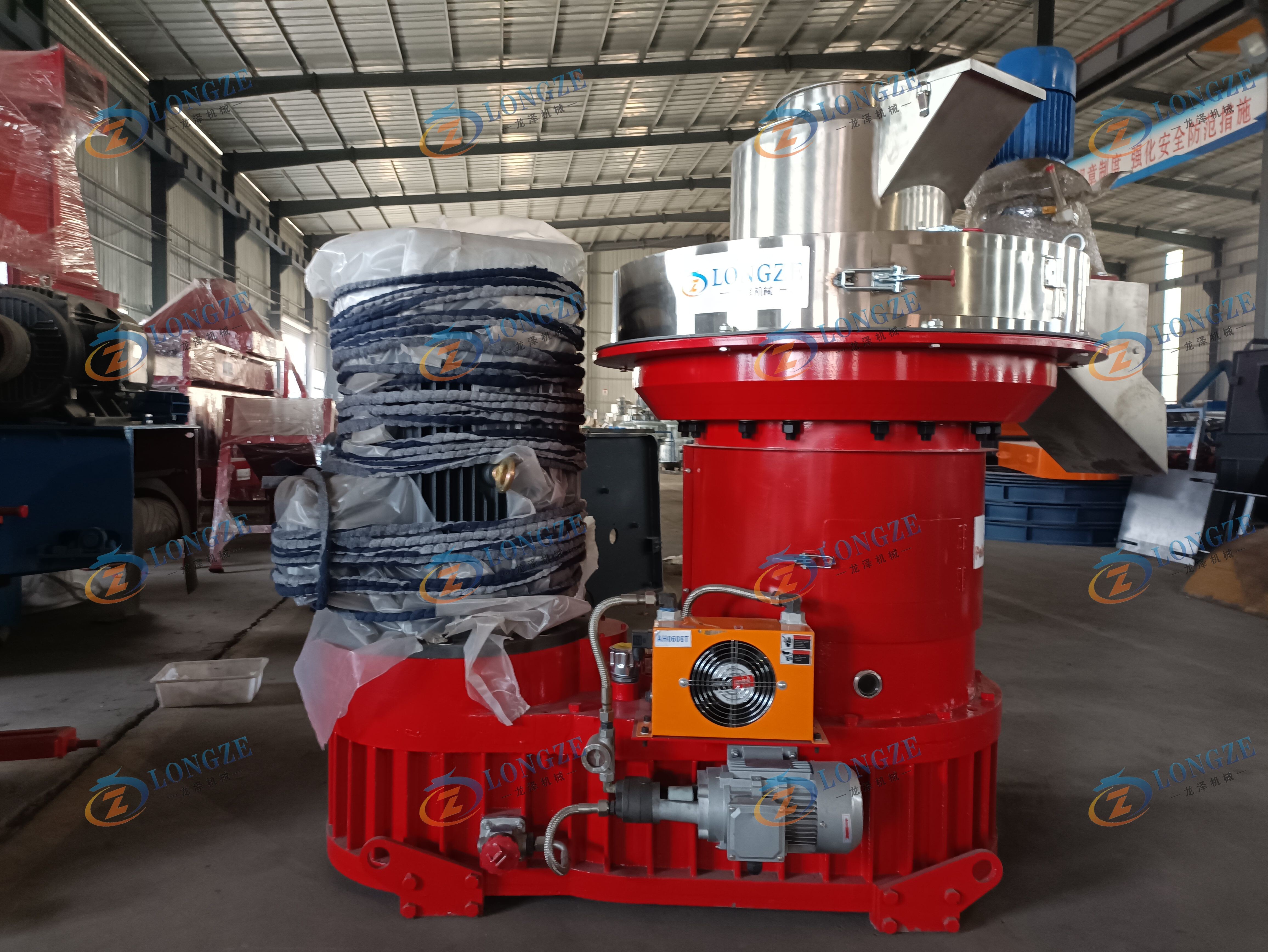 0.5-0.8 tph wood pellet production line sent to Spain