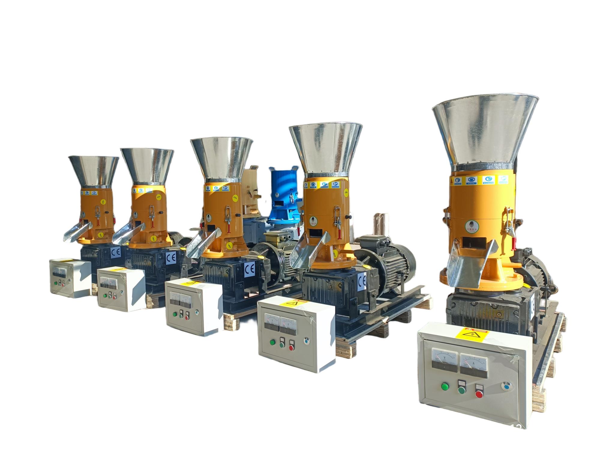 7.5KW SKJ200 Flat Die Wood Pellet Mchine