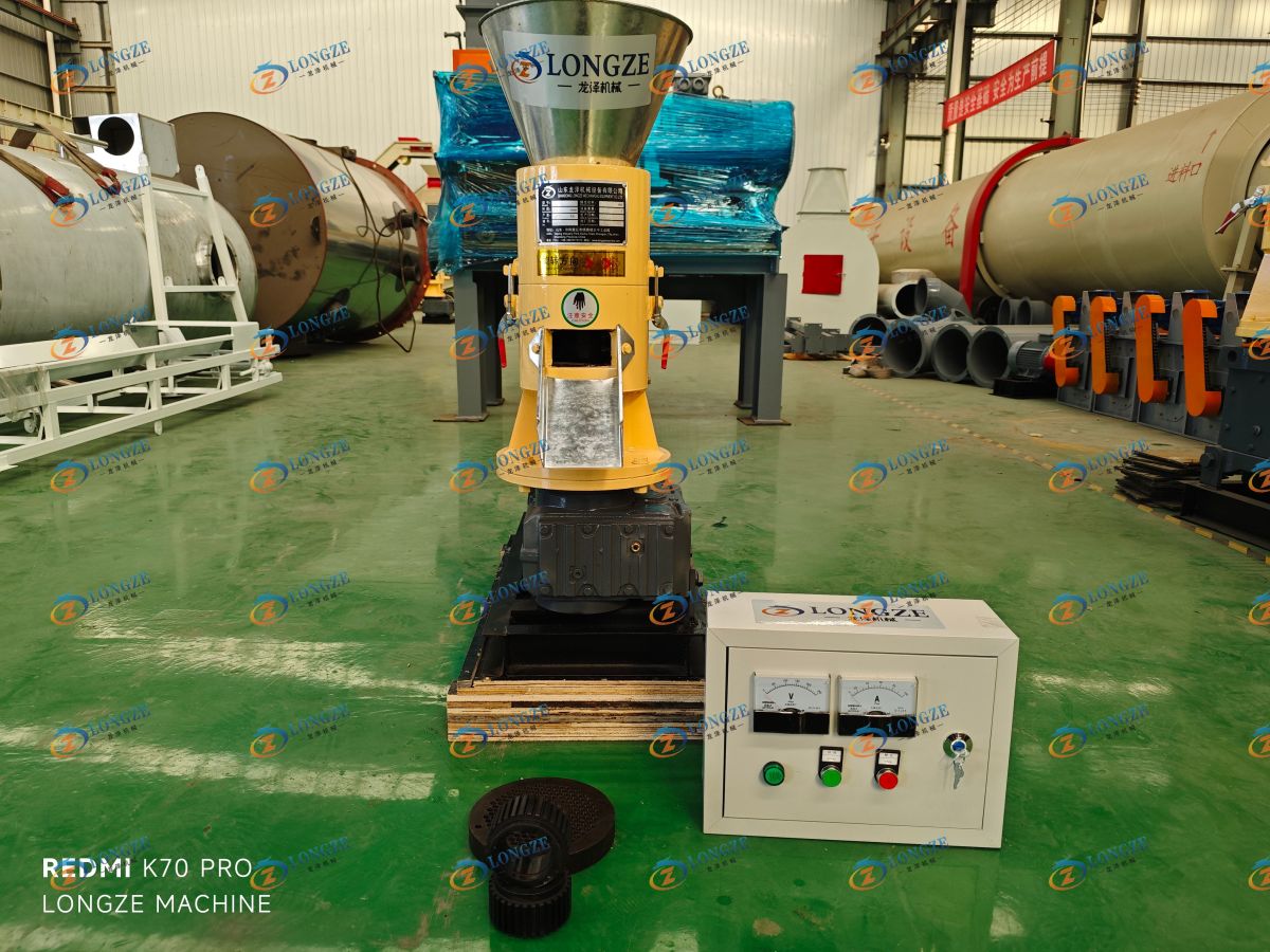 IMG_20240909_153658 Longze SKJ200 Flat Die Pellet Machine Test