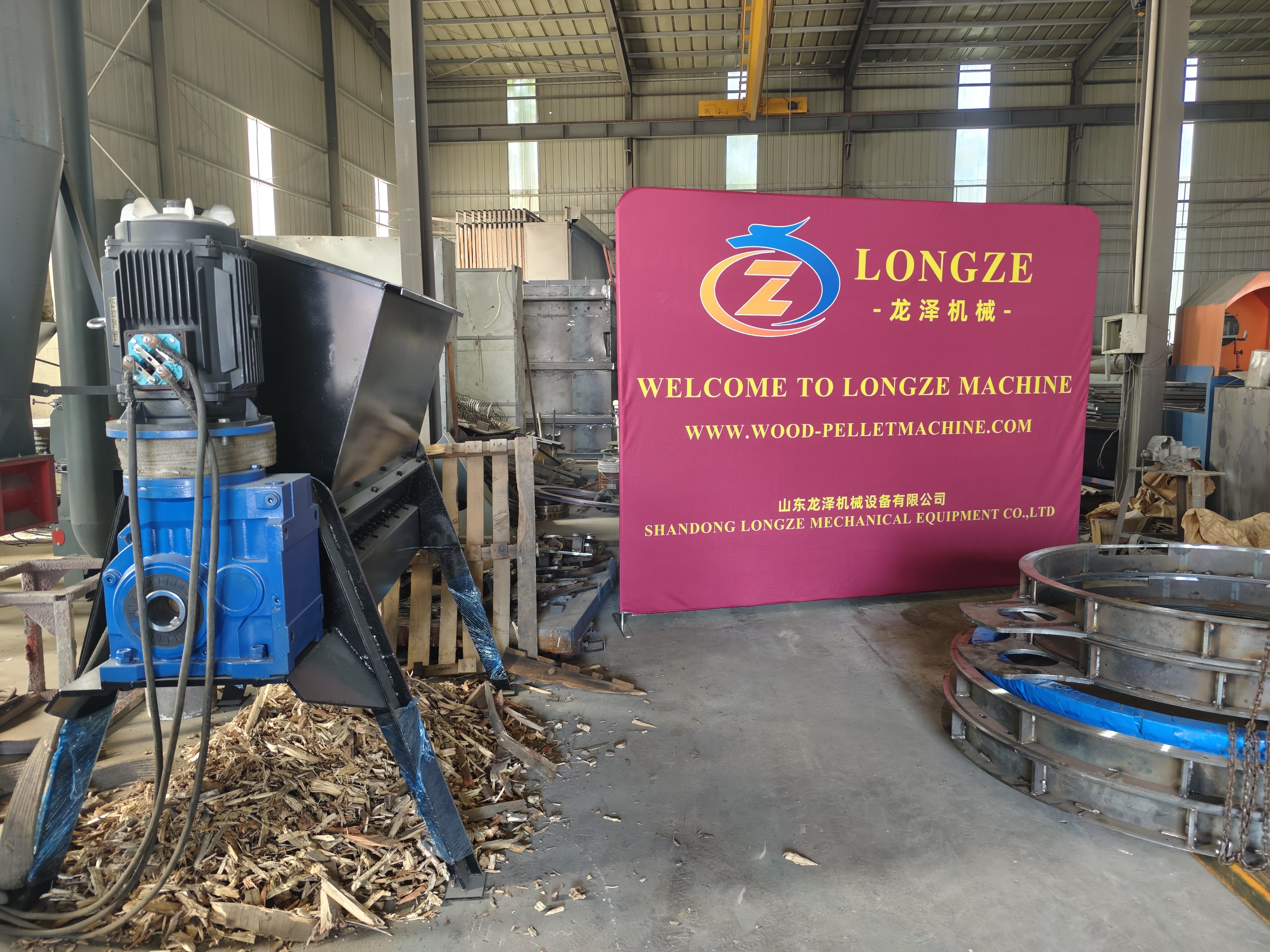 SHANDONG LONGZE 5T/H Wood Pellet Production Line is now Shipping Domestically!