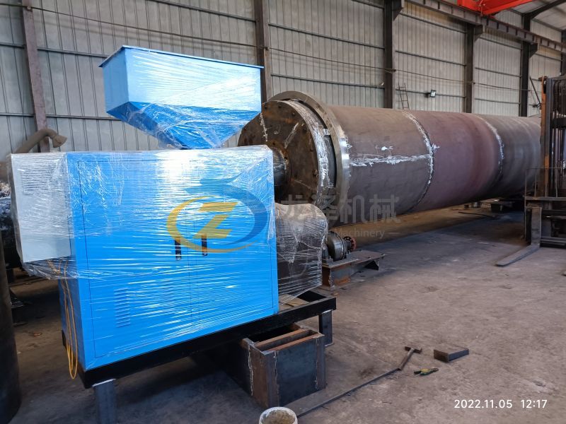 Gas heating Φ2.8m*15m Rotary Dryer Used for sawdust