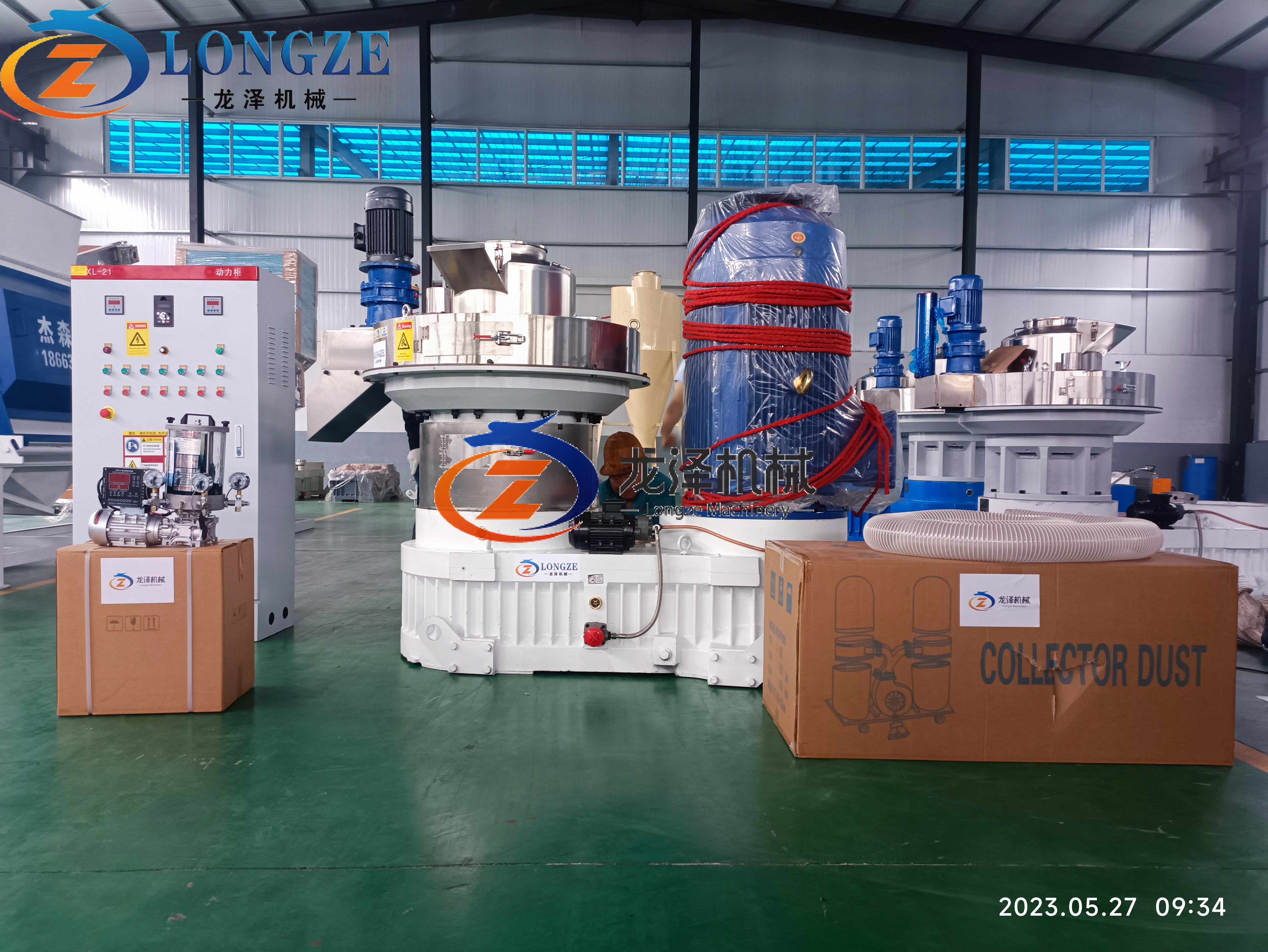 132KW XGJ560 PELLET MACHINE DELIVERIED TO INDONESIA
