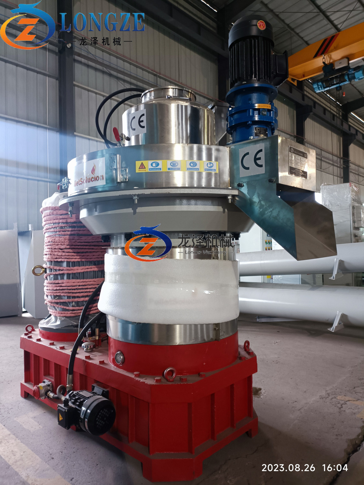 Shipped 450 pellet machines to European customers