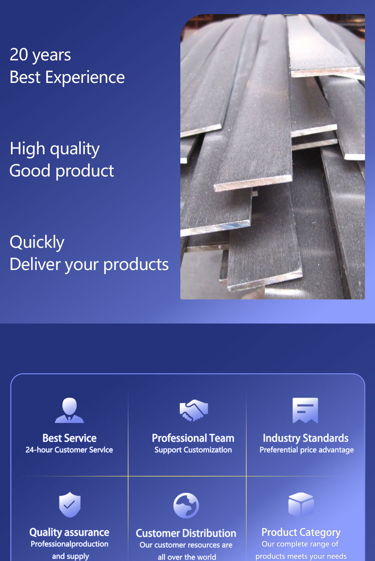 Flat steel
