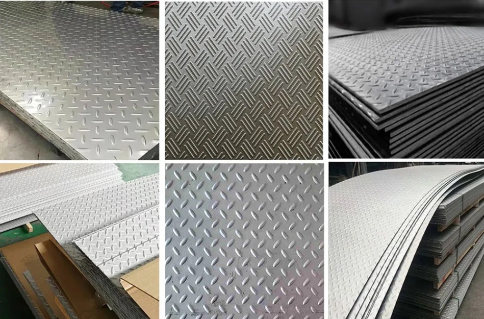 Galvanized checker plate