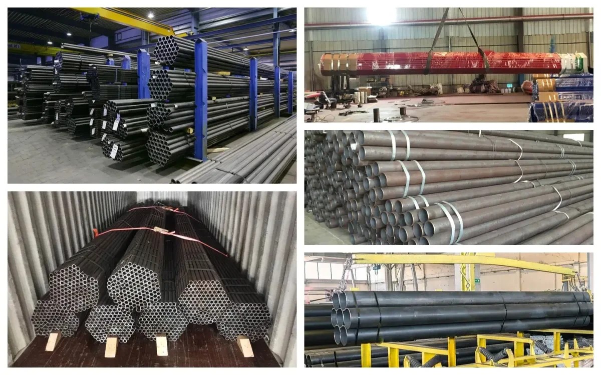 Carbon steel pipe warehouse delivery.jpg