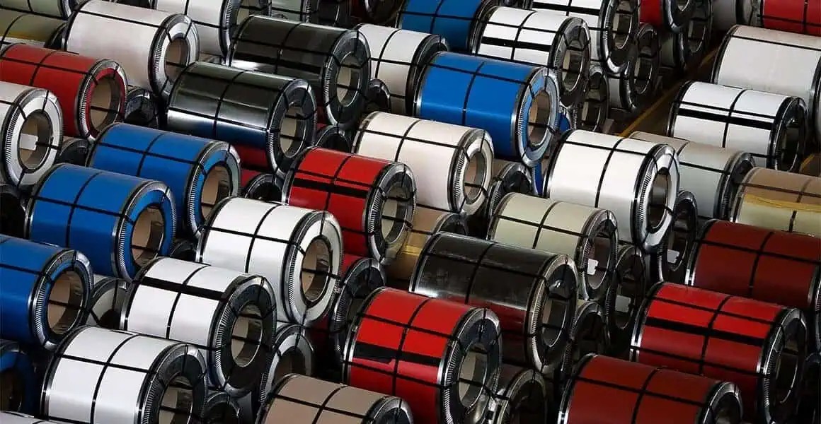 galvanized metal coated with zinc