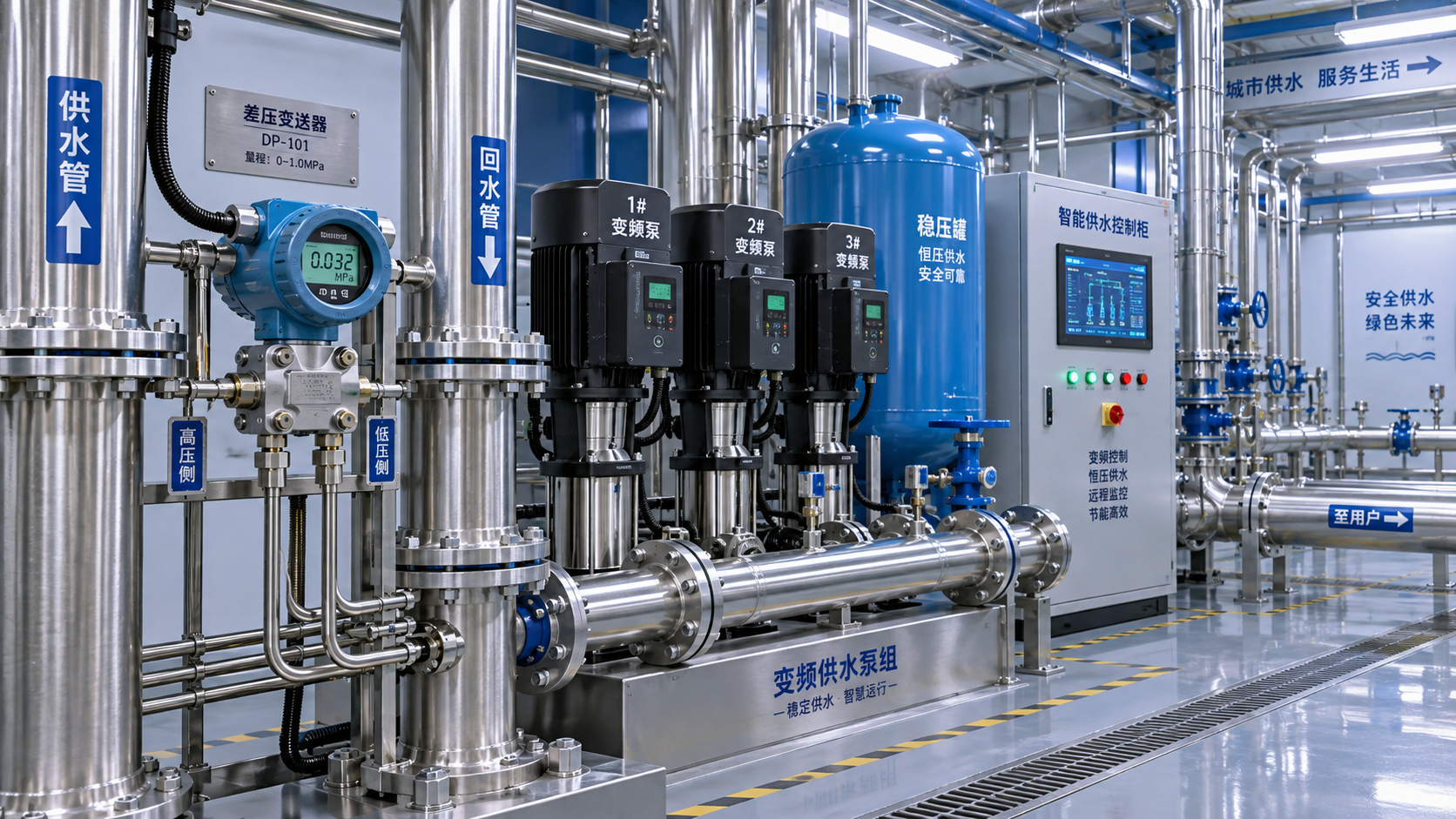 恒压供水差压变送器能降低水压频繁波动吗