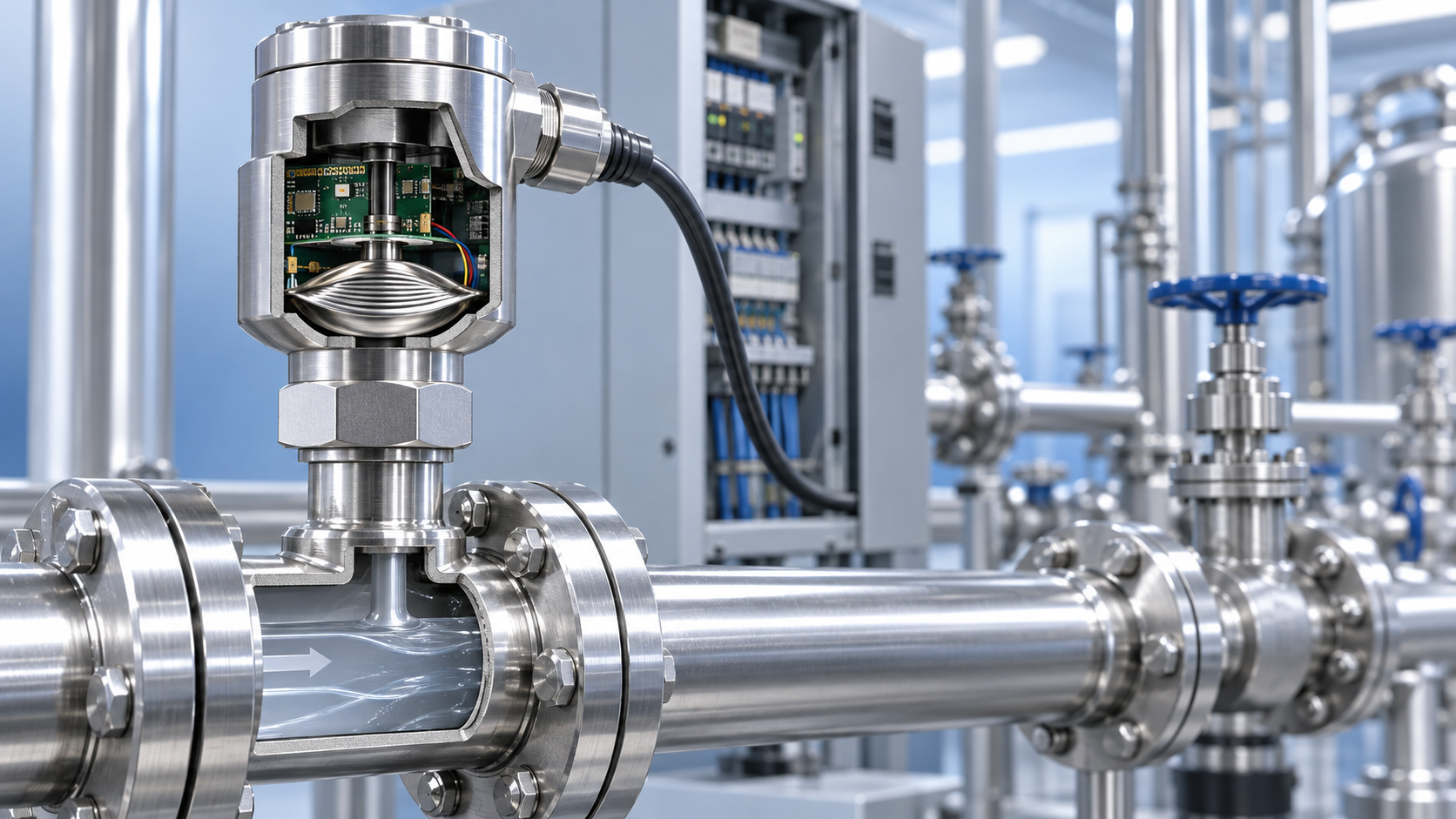 How does a pressure sensor convert changes in applied force into usable electrical signals?