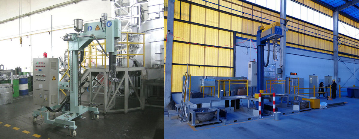 Stationary Rotary Degassing and Fluxing Unit