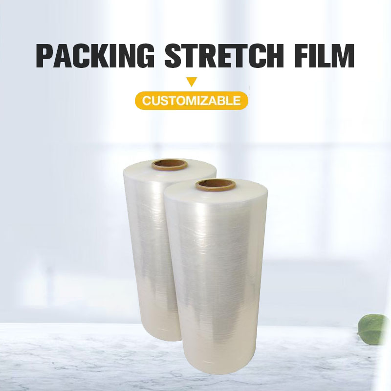 Soft Transparent PE Plastic Packing Film Hand-roll Pallet Stretch Film