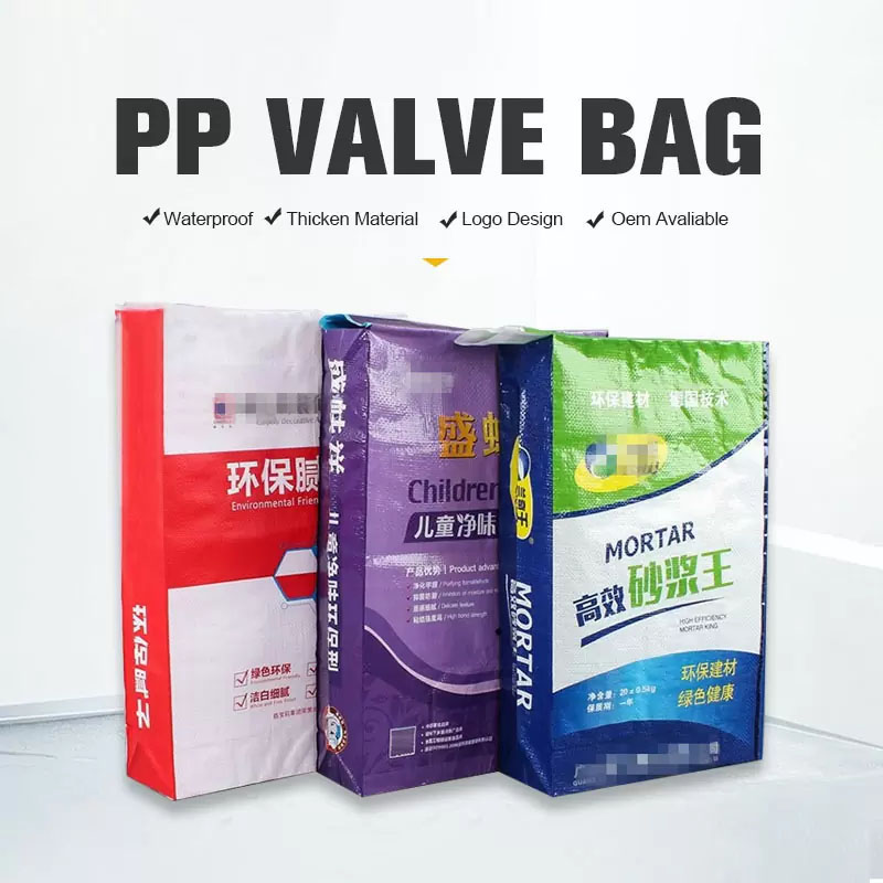 PP Woven Valve Waterproof Packing Plastic Bags