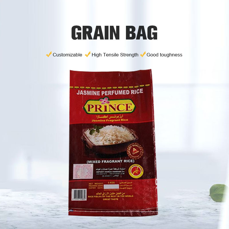 Bopp laminated grain woven bags with custom printed