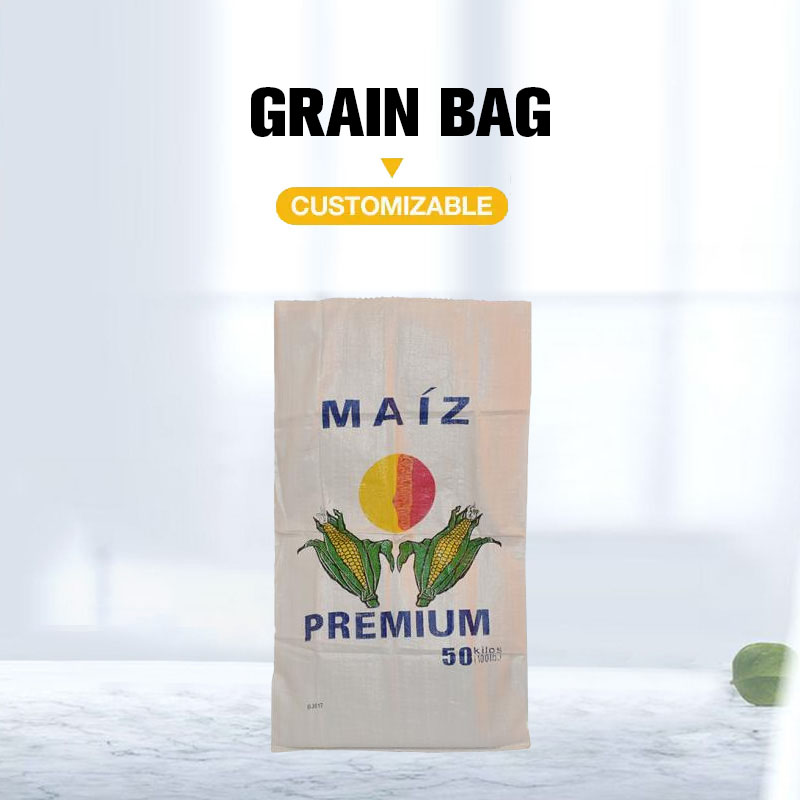 Plain Laminated PP Woven Sack for Grain Maize Agriculture