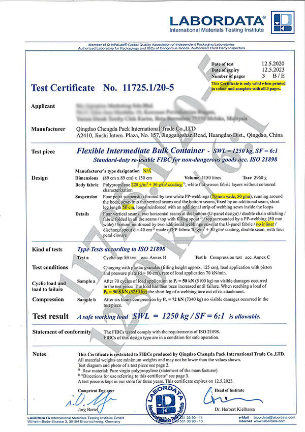 Certification