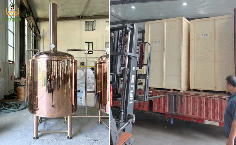 Réservoirs de décoration en or rose en route vers l’Allemagne !
