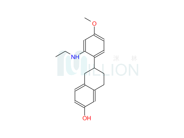 42-5；2-Naphthalenol,6-[2-(ethylamino)-4-methoxyphenyl]-5,6,7,8-tetrahydro-