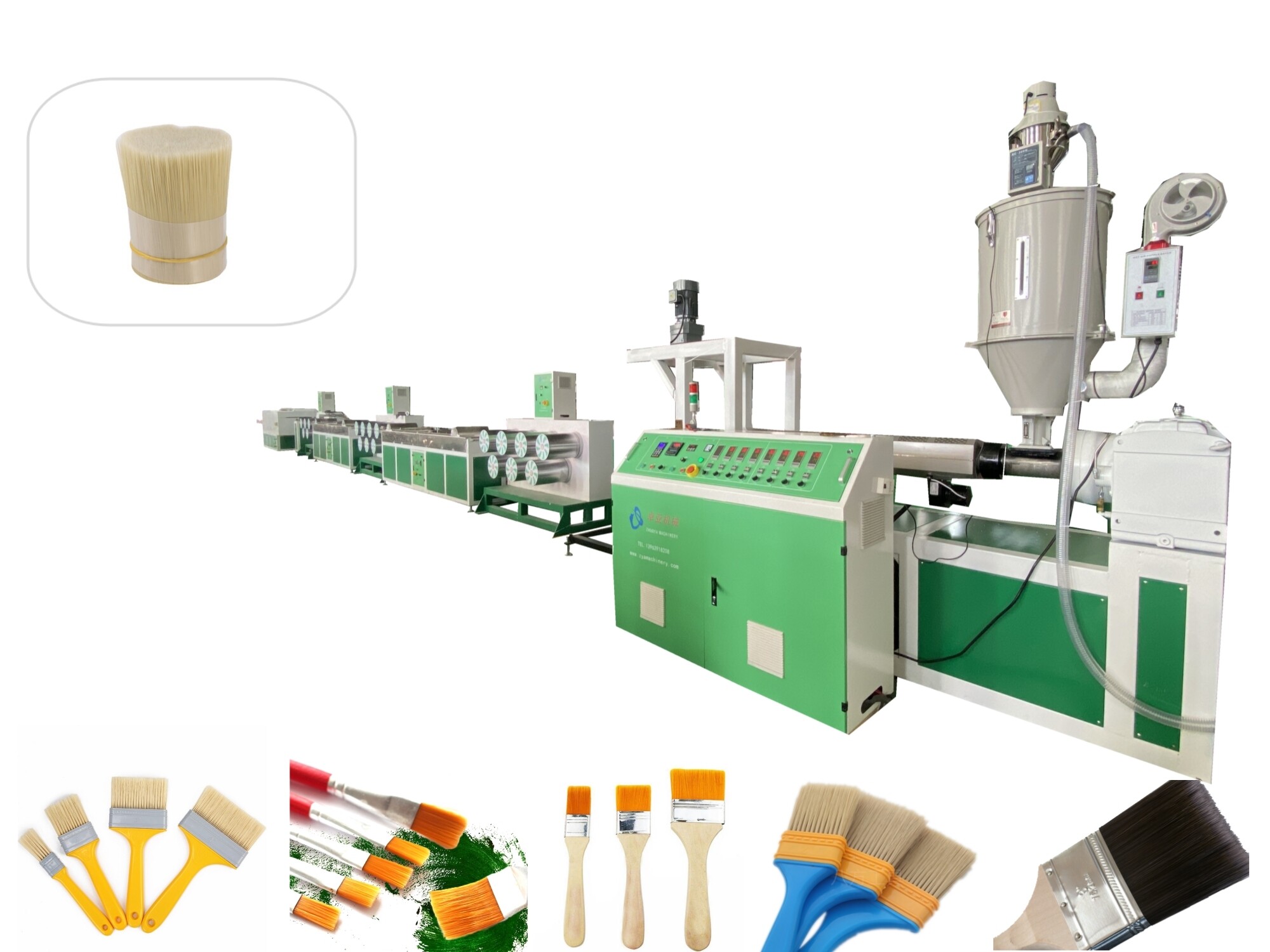 PET PBT paint brush filament extruder machine PET PBT paint brush filament extruder machine
